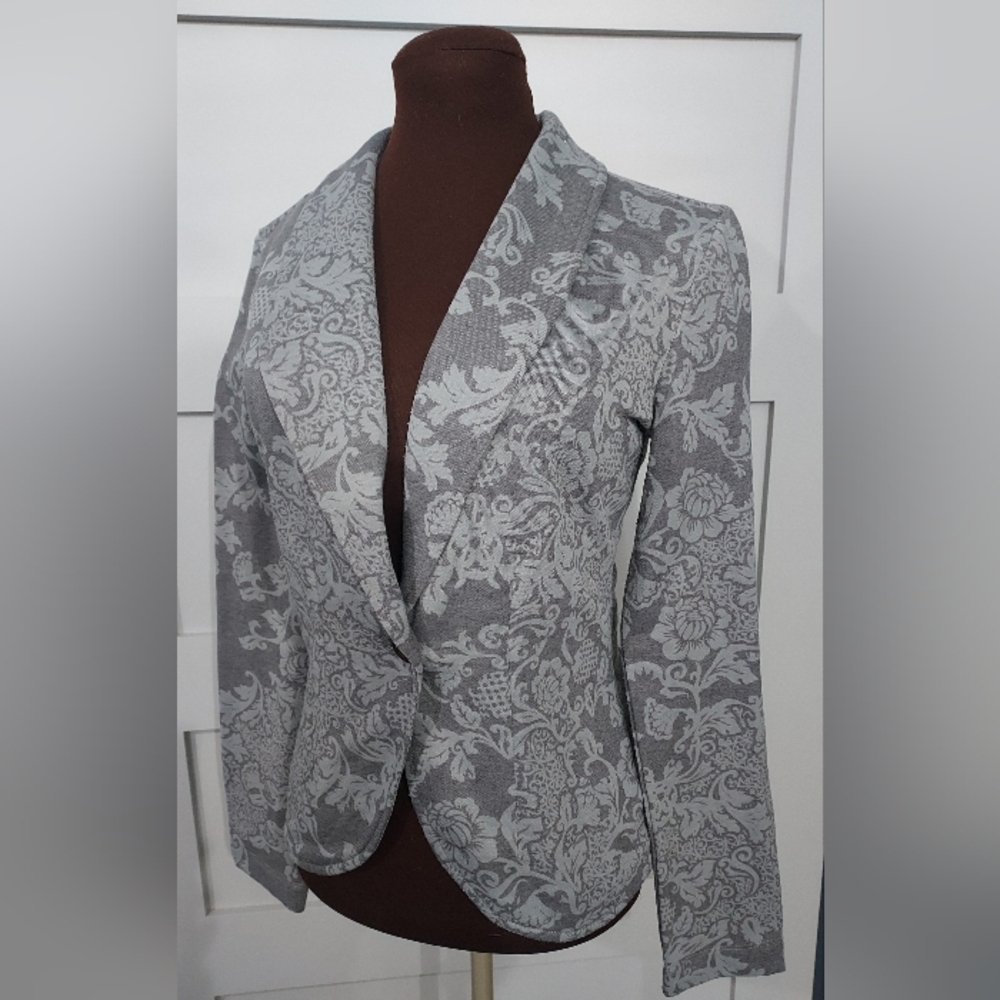 Maurices Gray Patterned Women's Blazer